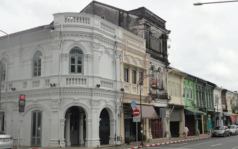 Phuket Town - scooter rental area in Phuket